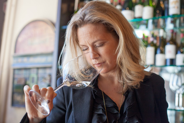 Assessing wine is my job as a sommelier, and I love what I do!  -photo credit Kate Lord photography